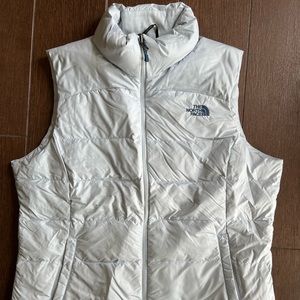 Light blue north face puffer vest